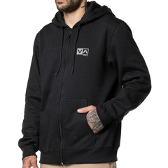 Blusão de Moletom RVCA Aberto Mini Balance Box Zip Masculino - Foto 3