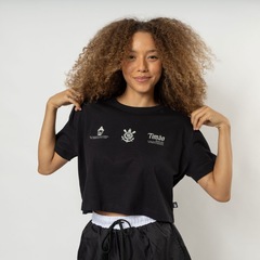 Cropped do Corinthians Glorioso Oversized Surf Center Feminino - Foto 8