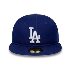 Boné Adulto New Era 59Fifty Los Angeles Dodgers Aba Reta - Foto 1