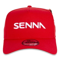 Bone New Era 9FORTY A-Frame Senna World Champion New Era Masculino - Foto 2