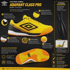 Chuteira Futsal Adulto Umbro Adamant Class Pro Bump - Foto 4
