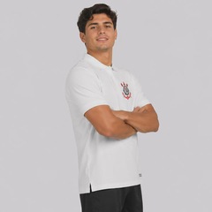 Camisa Polo do Corinthians SCCP Escudo Masculina - Foto 2