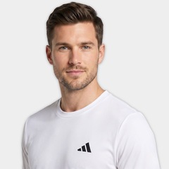 Camiseta adidas Workout Essentials Base - Masculina - Foto 3