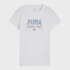 Camiseta Feminina Puma Graphic Varsity - Foto 1