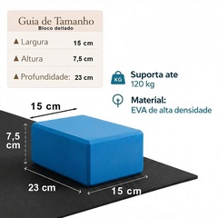 Kit Tapete 2 Blocos Best Fit Yoga Pilates Meditação Exercício Fitness - Foto 7