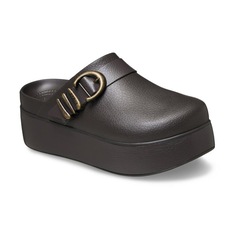 Sandália Crocs Dylan Platform Boho Buckle Clog Espresso - Unissex - Foto 2