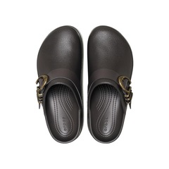 Sandália Crocs Dylan Platform Boho Buckle Clog Espresso - Unissex - Foto 4