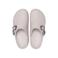 Sandália Crocs Dylan Platform Boho Buckle Clog Cocoa Cream - Unissex - Foto 4