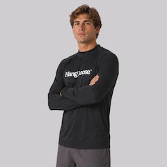 Camiseta  Manga Longa Hang Loose Typo Tratamento UV Masculina - Foto 2