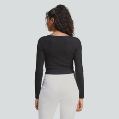 Jaqueta Cropped adidas Seasonal Essentials RIB Feminina - Foto 2