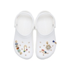 Jibbitz™ Crocs Pedras com Dourado Pack com 5 Peças Único - Unissex - Foto 2