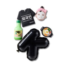 Jibbitz™ Crocs Essenciais Da Coreia Pack Com 5 Peças Único - Unissex - Foto 1