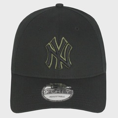 Boné Adulto New Era 9Forty Team Outiline New York Yankees Aba Curva - Foto 1