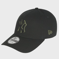 Boné Adulto New Era 9Forty Team Outiline New York Yankees Aba Curva - Foto 2