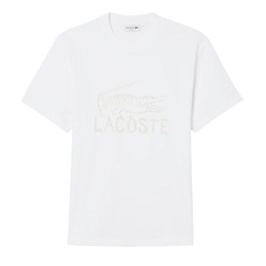 Camiseta Masculino Lacoste Estampada Blanc - Foto 4