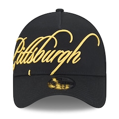 Bone New Era 9FORTY A-Frame Pittsburgh Pirates Calligraphy New Era Masculino - Foto 2