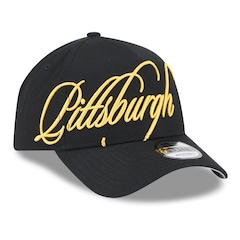 Bone New Era 9FORTY A-Frame Pittsburgh Pirates Calligraphy New Era Masculino - Foto 3