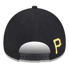 Bone New Era 9FORTY A-Frame Pittsburgh Pirates Calligraphy New Era Masculino - Foto 4