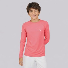 Camiseta Manga Longa Puma UV50+ Infantil - Foto 1