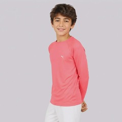 Camiseta Manga Longa Puma UV50+ Infantil - Foto 2
