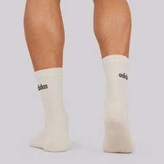 Kit 3 Pares de Meia Cano Alto adidas Linear Crew - Foto 2