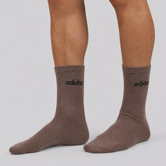 Kit 3 Pares de Meia Cano Alto adidas Linear Crew - Foto 5