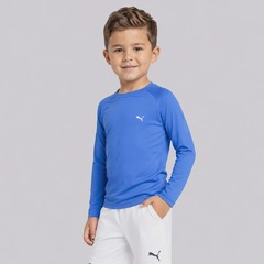 Camiseta Manga Longa Puma UV50+ Infantil - Foto 3