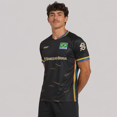 Camisa do Brasil Vôlei CBV 2026 Lgbt Volt Masculina - Foto 3