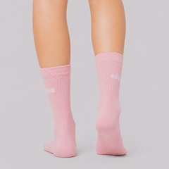 Kit 3 Pares de Meia Cano Alto adidas Crew Feminina - Foto 2