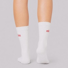 Kit 3 Pares de Meia Cano Alto adidas Crew Feminina - Foto 4