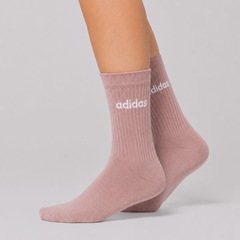 Kit 3 Pares de Meia Cano Alto adidas Crew Feminina - Foto 5