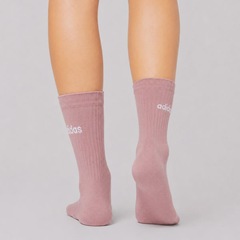 Kit 3 Pares de Meia Cano Alto adidas Crew Feminina - Foto 6