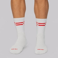 Meia Cano Alto do Vitória Mini Logo Masculina - Foto 1