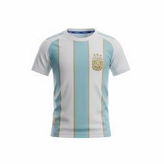 Camisa Argentina Balboa Dry Messi 10 - Infantil - Foto 1