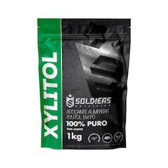 Xylitol 1kg 100% Puro Soldiers Nutrition Ingrediente Natural Adoçante Alimentação Saudável - Foto 1