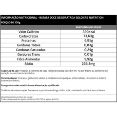 Batata Doce Desidratada 1kg 100% Pura Soldiers Nutrition Suplemento Esportivo Performance Saúde - Foto 2