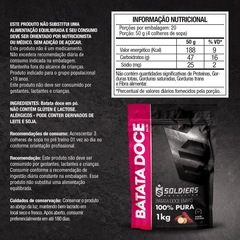 Batata Doce Desidratada 1kg 100% Pura Soldiers Nutrition Suplemento Esportivo Performance Saúde - Foto 7