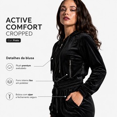 Conjunto Jaqueta Best Fit + Calça Active Comfort Plush Feminina - Foto 6