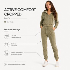 Conjunto Jaqueta Best Fit + Calça Active Comfort Plush Feminina - Foto 7
