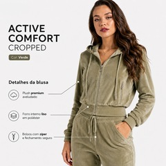 Conjunto Jaqueta Best Fit + Calça Active Comfort Plush Feminina - Foto 8