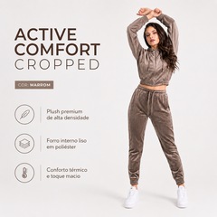Conjunto Jaqueta Best Fit + Calça Active Comfort Plush Feminina - Foto 7