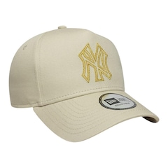 Boné Adulto New Era Metallic Outline Eframe New York Yankee Aba Curva - Foto 3