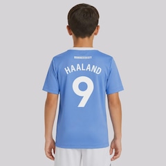 Camisa do Manchester City Citizens 9 Haaland Infantil - Foto 1