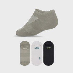 Kit Meias Cano Invisível Olympikus Neon com 3 Pares - Adulto - Foto 2