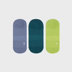 Kit Meias Cano Invisível Olympikus Neon com 3 Pares - 39-44 - Adulto - Foto 4