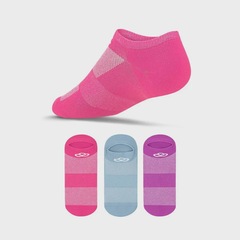 Kit Meias Cano Invisível Olympikus Neon com 3 Pares - Adulto - Foto 2