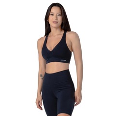 Top Academia Trinys Suplex Decote V F-12171 com Bojo Feminino - Foto 1