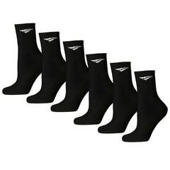 Kit Meia Penalty Cano Médio Algodão - 6 Pares - Unissex - Foto 1