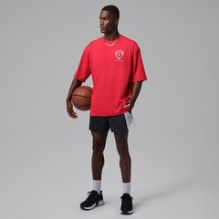 Camiseta Jordan Brooklyn Fleece Oversized Graphic Masculina - Foto 7