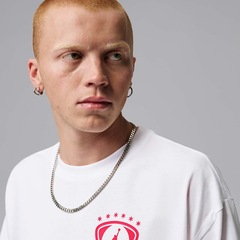 Camiseta Jordan Brooklyn Fleece Oversized Graphic Masculina - Foto 7